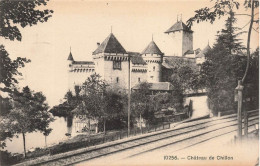 SUISSE - Château De Chillon - Rails - Carte Postale Ancienne - Sonstige & Ohne Zuordnung