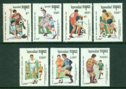 CAMBODIA 1991 Mi 1196-1202** FIFA World Cup, USA [B81] - 1994 – États-Unis