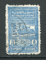 26072 Syrie  Fiscal 5pi. Bleu    1945  TB - Gebraucht