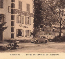 Giromagny * Hôtel Du Château De Rosemont * Automobile Et Moto Ancienne * Motos Motocyclette Auto * Café - Giromagny