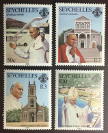 Seychelles 1986 Pope John Paul II Visit MNH - Seychelles (1976-...)