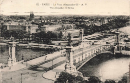 FRANCE - Paris - Le Pont Alexandre III - AP - Carte Postale Ancienne - Bruggen