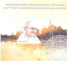 2019. Uzbekistan, Mahatma Gandhi, S/s, Mint/** - Usbekistan