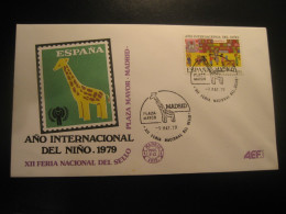 MADRID 1979 Giraffe Girafe Cancel Cover SPAIN Giraffes Girafes - Giraffe