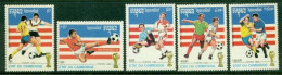 CAMBODIA 1992 Mi 1279-83** FIFA World Cup, USA [B91] - 1994 – Verenigde Staten