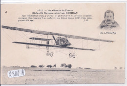 AVIATION- BIPLAN H. FARMAN- PILOTE PAR LORIDAN - ....-1914: Précurseurs