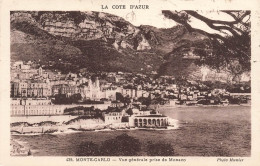 MONACO - Monte Carlo - Vue Générale Prise De Monaco - Carte Postale Ancienne - Monte-Carlo