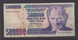 TURKEY - 1970 500000 Lirasi Circulated Banknote As Scans - Turchia