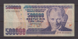 TURKEY - 1970 500000 Lirasi Circulated Banknote As Scans - Turquie