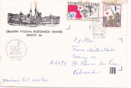 COVERS  CIRCULATED 1986 Tchécoslovaquie - Brieven En Documenten