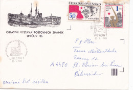 COVERS  CIRCULATED 1986 Tchécoslovaquie - Cartas & Documentos