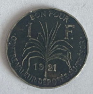 Guadeloupe 1 Franc, 1921 - Guadalupe Y Martinica