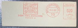 Horse, Borek, Industry, Advertisement, Meter Franking, Red Meter, Germany - Fabbriche E Imprese