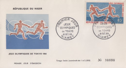 Enveloppe  FDC   1er  Jour   NIGER    Jeux  Olympiques  TOKYO   1964 - Ete 1964: Tokyo