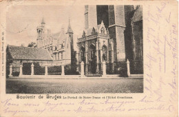 BELGIQUE - Bruges - Le Portail De Notre-Dame Et L'hôtel Grunthuse - Carte Postale Ancienne - Brugge
