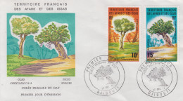 Enveloppe  FDC  1er  Jour  TERRITOIRE  FRANCAIS   Des   AFARS  Et  ISSAS   Forêt  Primaire  Du  Day   1974 - Autres & Non Classés