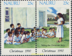 276743 MNH NAURU 1990 NAVIDAD - Nauru