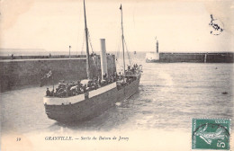 FRANCE - Granville - Sortie Du Bateau De Jersey - Animé - Bateau - Carte Postale Ancienne - Granville