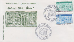 Enveloppe  FDC  1er  Jour  ANDORRE   ANDORRA    Ecu   Primitif   Des   Vallées    1984 - FDC