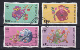 Hong Kong: 1992   Chinese New Year (Year Of The Monkey)     Used  - Oblitérés