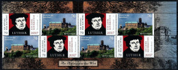 SALE!!! ALEMANIA GERMANY ALLEMAGNE DEUTSCHLAND 2017 EUROPA CEPT CASTLES + LUTHER Pane From Booklet MNH ** - 2017