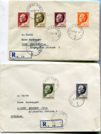 YUGOSLAVIA 1967-68 Five Registered Covers With Tito Definitives.. - Storia Postale