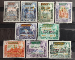 SOUTH ARABIA-KATHIRI YVERT.99/107 MNH** 2ª SOBRECARGA  CELEBRIDADES POR LA, PAZ MUNDIAL - Other & Unclassified