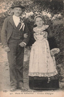 FOLKLORE - Costumes Bretons - Mariés De Scrignac - Environs D'Huelgoat - Carte Postale Ancienne - Costumes