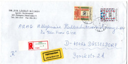 L73640 - Ungarn - 1998 - 300Ft MiF A R-RSchBf BUDAPEST -> Deutschland - Brieven En Documenten