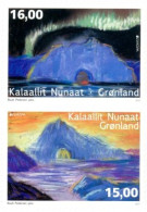 SALE!!! GROENLANDIA GREENLAND 2017 EUROPA CEPT CASTLES 2 Selfadhesive Stamps From Booklet MNH ** - 2017