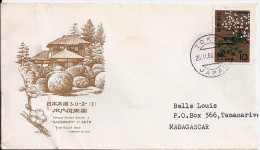 JAPON N° 830/820 S/L.DE TOKYO/25.11.66 POUR MADAGASCAR - Lettres & Documents