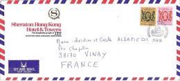 HONG KONG N° 388/391 S/L.DU 11.9.86 POUR LA FRANCE - Storia Postale