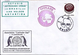 CHINE N° 2785 S/L. DE ANTARTIC CHINOIS/1989  - Cartas & Documentos