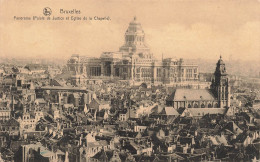 BELGIQUE - Bruxelles - Panorama - Palais De Justice Et église De La Chapelle - Carte Postale Ancienne - Sonstige & Ohne Zuordnung