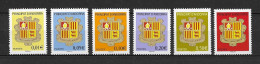 ANDORRE FR ,  Nos 681/686 , NEUFS , ** , SANS CHARNIERE, TTB . - Unused Stamps