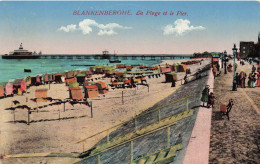 BELGIQUE - Blankenberge - La Plage Et Le Pier - Carte Postale Ancienne - Blankenberge