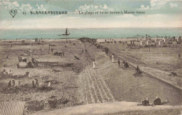 BELGIQUE - Blankenberge - La Plage Et Brise-lames à Marée Basse - Carte Postale Ancienne - Blankenberge