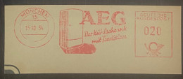 Refrigerator, AEG, Electronic Appliances, Electric , Industry, Advertisement, Meter Franking, Red Meter, Germany - Fabbriche E Imprese