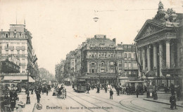 BELGIQUE - Bruxelles - La Bourse Et Le Boulevard Anspach - Carte Postale Ancienne - Other & Unclassified