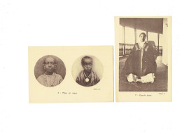 Lot 2 Cpa - Ethiopie - Grande Dame / Frère Et Soeur - Maison Bertrand N° 3 - 7 Cliché J.B. - Etiopia