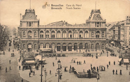 BELGIQUE - Bruxelles - Gare Du Nord - Carte Postale Ancienne - Other & Unclassified