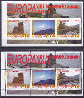 2012 - Nagorno Karabakh - Europa Thema & Visit - 2.Mini S/Sheet (imp.+perf.) Private İssue ** MNH - Erinnophilie