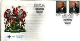 REPUBLIC OF SOUTH AFRICA, 1989, W.F.de Klerk,   First Day Cover 5.6.1. - Cartas & Documentos