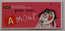 Ticket TCL Lyon (69/Rhône) - Bus Métro Tramway - AMOUR - Personnage Yeux En Coeur - Voeux Bonne Année - Ticket POUR TOUS - Europe