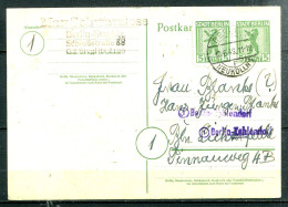 ALLEMAGNE - Entier Postal (Ganzsache) Berlin Und Brandeburg Mi P3d - Berlin & Brandebourg