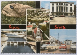 PIERRE BENITE (69/Rhône) - Voiture Stationnée Devant Place / Barrage Sur Le Rhône / Eglise / Maison Du Peuple - Pierre Benite