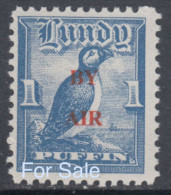#08 Great Britain Lundy Island Puffin Stamp 1951-53 By Air Red Overprint 1 Puffin Cat #70B Retirment Sale Price Slashed! - Emissions Locales