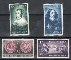 SOUTH AFRICA UNION, 1952, Mint Never Hinged Stamps, First Settlement, Scannr.224=228,  M71, 4 Values Only - Neufs