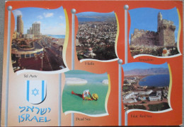 ISRAEL JERUSALEM HOLYLAND MULTI VIEW POSTCARD CARTOLINA ANSICHTSKARTE CARTE POSTALE CARD KARTE POSTKARTE CP PC AK - Etiquettes D'hotels