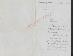 SUISSE AUTOGRAPHE LETTRE DU CONSULAT À BÀLE , ARGOVIE , LUCERNE & SOLEURE LAS DE CHATEL 1916 : - Suisse